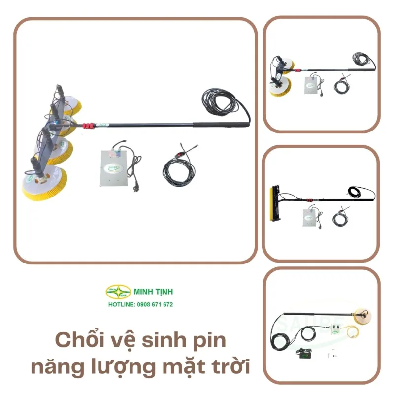 Chổi vệ sinh pin năng lượng mặt trời