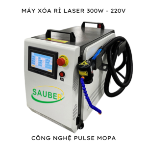 Máy xóa rỉ laser 300W công nghệ Pulse MOPA